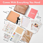 Scrapbook Kit - 80 Page Photo Album DIY Scrapbook - Holds 300+ Photos, - Image 3