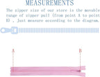 ANPURZII 10PCS #3 4 Inch Pink Invisible Zippers - Image 2