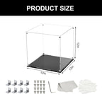 12 Inch Clear Acrylic Case for Display, Cube Clear Display Acrylic Box for - Image 7