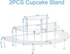 HENABLE Acrylic Display Risers, 3 Tier Clear Cupcake Perfume Stand Organizer - Image 4
