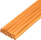 uxcell Mini Hot Glue Sticks for Glue Gun 7mm x 200mm Transparent Orange 12pcs by uxcell