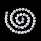 8mm 45PCS Natural White Howlite Gemstone Round Loose Stone Beads - Image 2