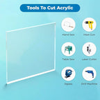 Fab Glass and Mirror Pack of 2 Plastic PET Acrylic Plexiglass Sheet 1/8 inch - Image 5