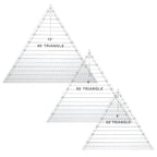 3 Pcs 60 Degree Triangle Ruler for Quilting, 10 Inch Acrylic Template Ruler by Unknown