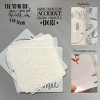 16 Pcs Inspirational Word Stencils, Quote & Phrase Sayings Templates, Craft - Image 3