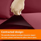 TAIMIT Burgandy Twin Size Comforter Set - Image 4