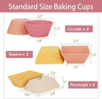 24Pack Silicone Muffin Cups, Reusable Cupcake Liners Molds - Image 5