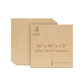 Baltic Birch Plywood 12 mm, 1/2 Inch Craft Wood, B/BB Grade, Stronger Than by Woodpeckers