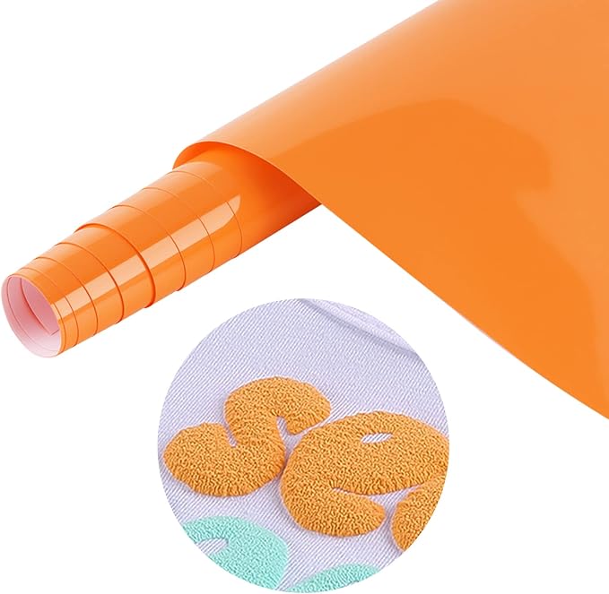 Tintnut Saffron Mango Puff Heat Transfer Vinyl Roll, easy cut & weed, stretch by Tintnut