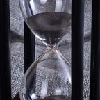BELLAWARE Hourglass Timer with Black Sand, 15 Minute Wooden Sand Timer | - Image 4