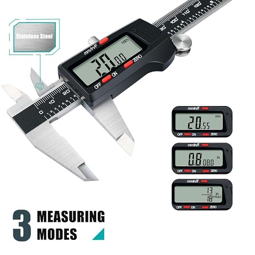 Kynup Digital Vernier Caliper, Caliper Measuring Tool, Outside Micrometer Dial - Image 4