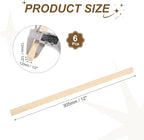 MECCANIXITY 6Pcs Basswood Sticks, 9/16" x 9/16" x 12" Square Wooden Dowel Rods - Image 2