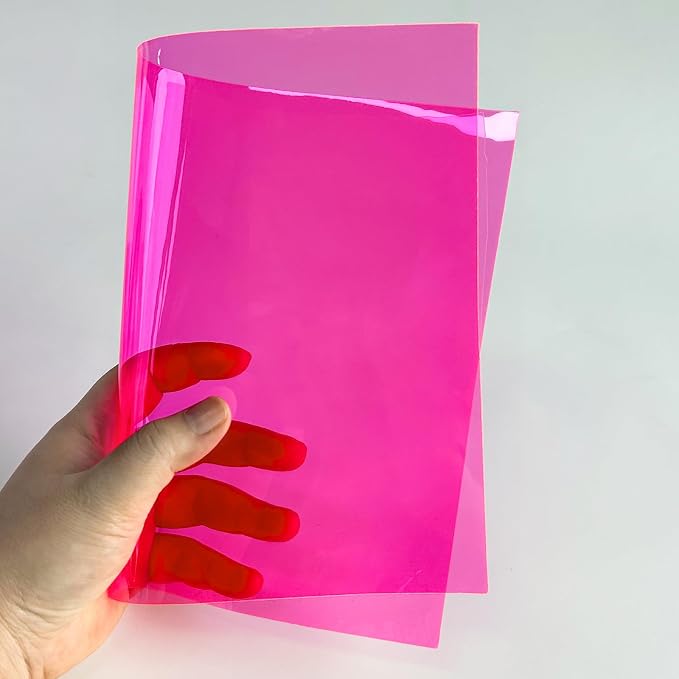 Transparent PVC Faux Leather Sheets, Glossy Waterproof Clear Vinyl Fabric - Image 5