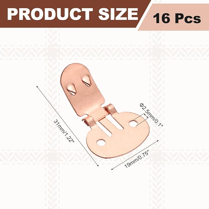 Stainless Steel Flat Blank Shoe Clips, Flat Blank Shoe Clips Bulk Supplies - Image 2