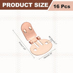 Stainless Steel Flat Blank Shoe Clips, Flat Blank Shoe Clips Bulk Supplies - Image 2