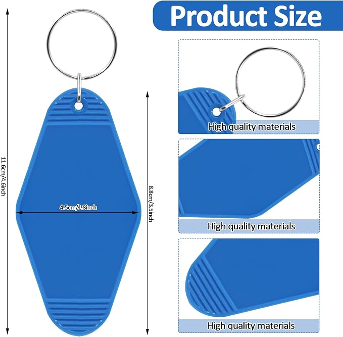 LOTMER 20/30/40/80 PCS Hotel Keychain Blank - Image 3