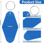 LOTMER 20/30/40/80 PCS Hotel Keychain Blank - Image 3