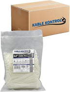 Kable Kontrol Cable Zip Ties Natural White 24, 40 Lbs Tensile Strength by KABLEKONTROL%C2%AE