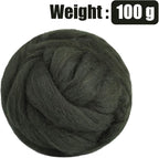 3.53oz Wool Roving, Wool Felting Supplies, Pure Wools, Chunky Yarn, Spinning - Image 2