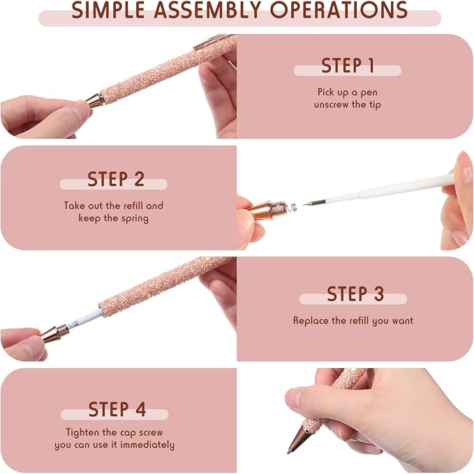 Epakh 2 Pieces Weeding Pen Vinyl Pen Pin Weeding Tool Fine Point Glitter Metal - Image 4
