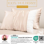 PROMEED 100% Mulberry Silk Pillowcase 2 Pack - Image 2
