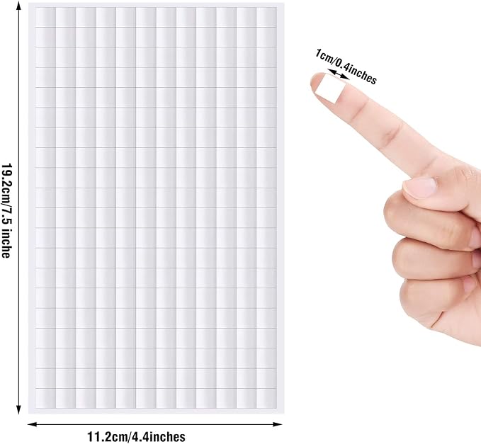Outus 12 Sheets Foam Adhesive Squares, 2160 Pieces Double Sided Pop Foam Squares - Image 3