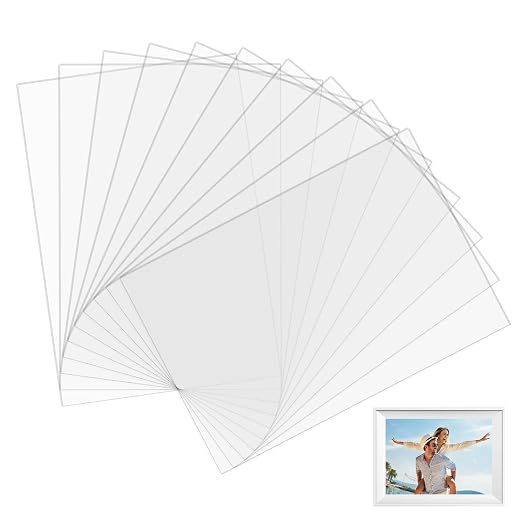 10pcs Clear Acrylic Perspex Sheets, Transparent Acrylic Sheet, 1mm Thick 10 x - Image 9