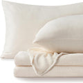 BEDELITE Flannel Sheets Queen Size White by BEDELITE