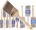 10 Pack Pro-Grade Premium Wall/Trim House Paint Brush Set Great by ProGradeSupplies
