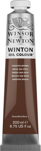 Winsor & Newton Winton Oil Color, 200ml Tube, Vandyke Brown - Image 12