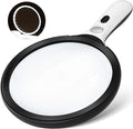 Magnifying Glass with Light Large 5" Lens, Handheld Illuminated Lighted by AIXPI
