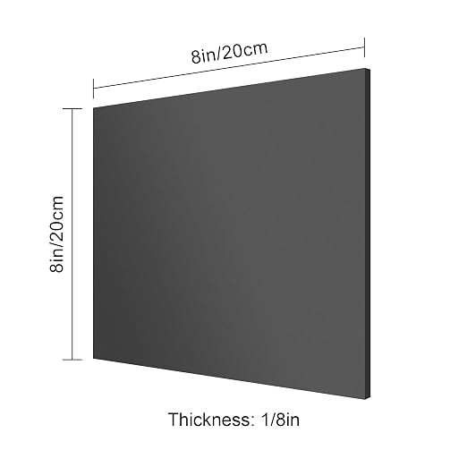 8x8 Inches Black Mirror Acrylic Sheet – 2 Pcs Reflective Acrylic Panel - Image 2