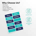 Personalized Waterproof Name Labels Press and Stick Custom Name Stick on - Image 4