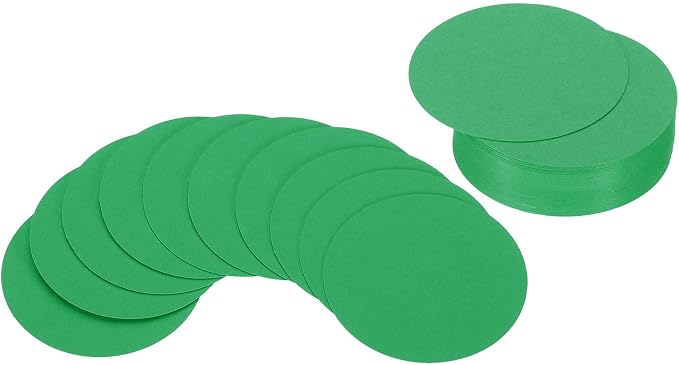 PATIKIL 2inch Circle Card Stock, Dark Green by PATIKIL