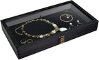 MOOCA 2 Pcs Wooden Jewelry Display Case, Pocket Knife Display Case - Image 4