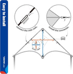 SGftre Delta Kite Two Set for Kids and Adults, Ideal Kids Kite and Adult Kites - Image 6