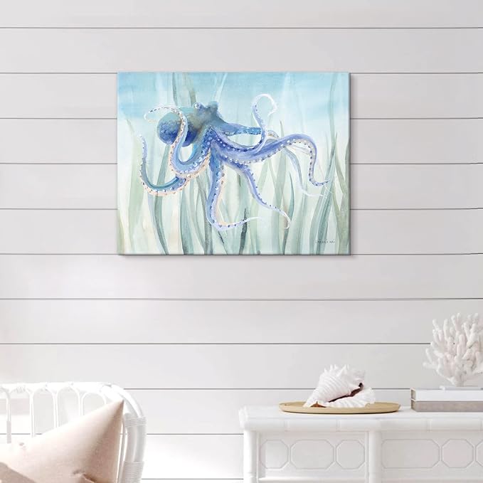 Ocean Wall Decor Under The Sea Blue Octopus - Image 7