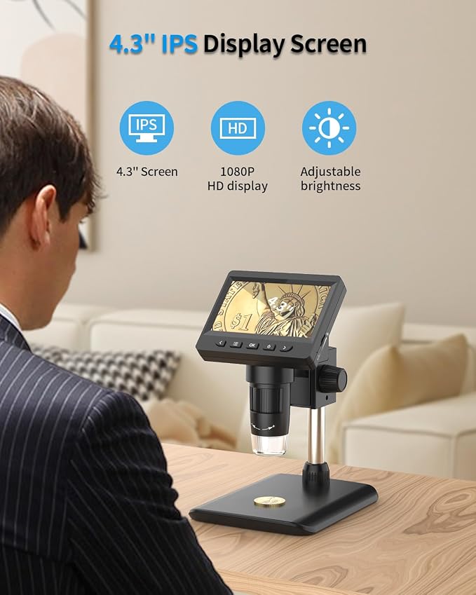 AOPICK Digital Microscope, Coin Microscope - Image 7