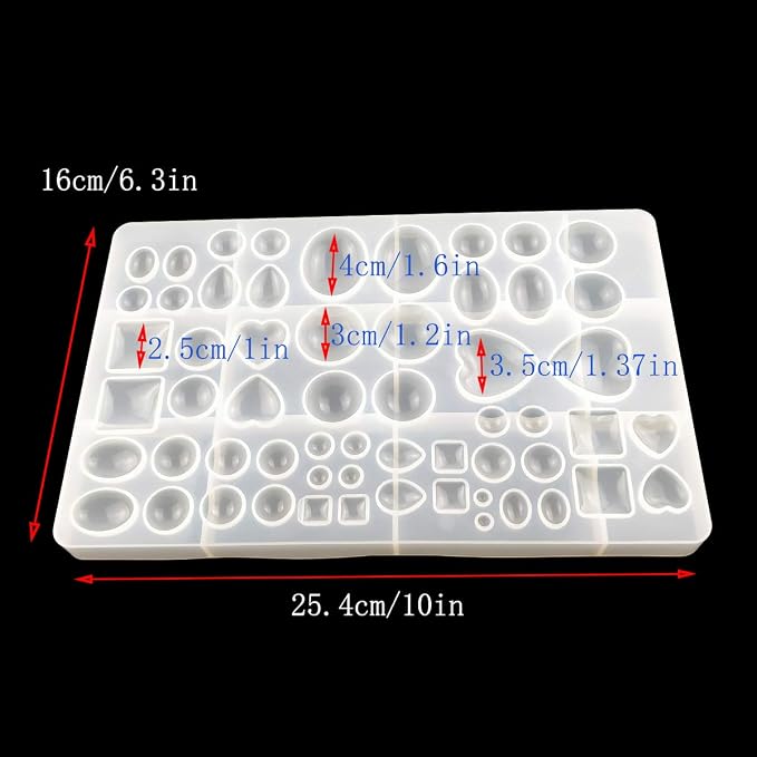 yuntop Jewelry Casting Molds, Gem Jewelry Silicone Casting Mold, - Image 4