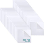 Pangda 100 Pcs 4'' x 4'' Clear Acrylic Sheets Squares Acetate Sheets by Pangda