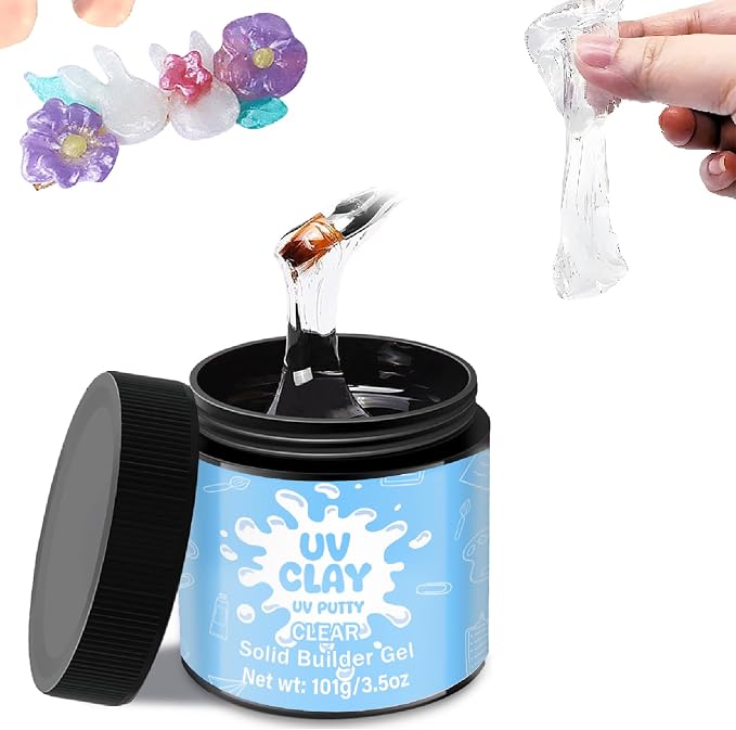 3.5 oz UV Clay Clear Polymer Resin by CAMUTKRY