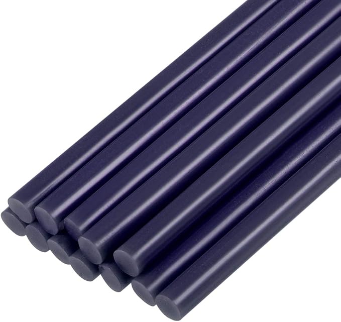 uxcell Mini Hot Glue Sticks for Glue Gun 7mm x 100mm Dark Blue 12pcs by uxcell