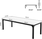 Tribesigns 78.7 Inches Extra Long Computer Desk 2 Person Desk, Double Long Desk - Image 2