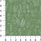 Patchwork Fabric Panel 100x155 cm, 100% Cotton Satin, 6 Coordinated Botanical & - Image 5