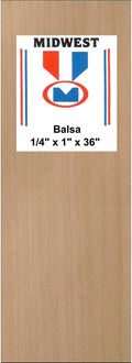 BALSA WOOD 1/4" x 1" x 36" by Midwest+Products