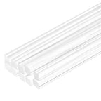 MECCANIXITY 10pcs Acrylic Square Rods 1/16" x 16" Clear Acrylic Dowel Rods by MECCANIXITY