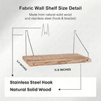 Fabric Wall Cubicle Shelf with Hooks - Image 3