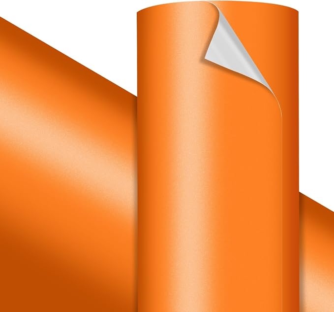 VViViD Premium Matte Metallic Orange Craft Vinyl Roll 1ft x 5ft – Bubble-Free by VVIVIDVINYL