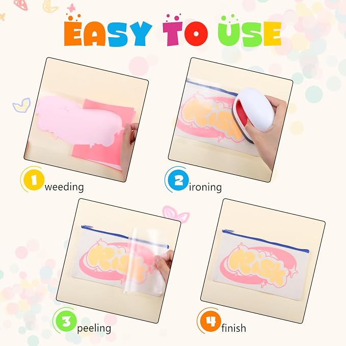Tintnut Light Pink Neon Heat Transfer Vinyl, easy cut & weed, stretch washable - Image 2