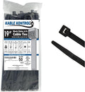 Kable Kontrol Cable Zip Ties Black 50 Pcs 19 Inch, 250 Lbs Tensile Strength by KABLEKONTROL%C2%AE